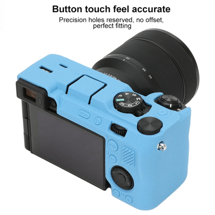For Sony ILCE-7CM2 / A7C II / A7CR Litchi Texture Soft Silicone Protective Case