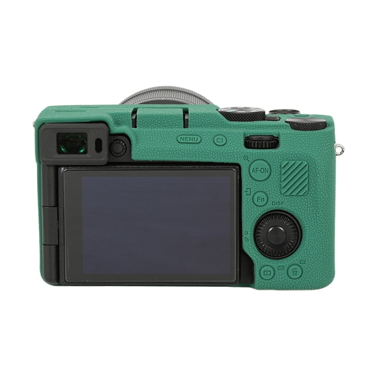 For Sony ILCE-7CM2 / A7C II / A7CR Litchi Texture Soft Silicone Protective Case