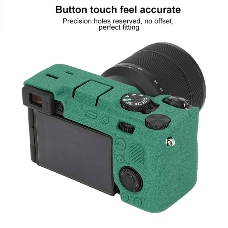 For Sony ILCE-7CM2 / A7C II / A7CR Litchi Texture Soft Silicone Protective Case
