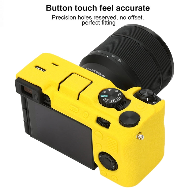 For Sony ILCE-7CM2 / A7C II / A7CR Litchi Texture Soft Silicone Protective Case