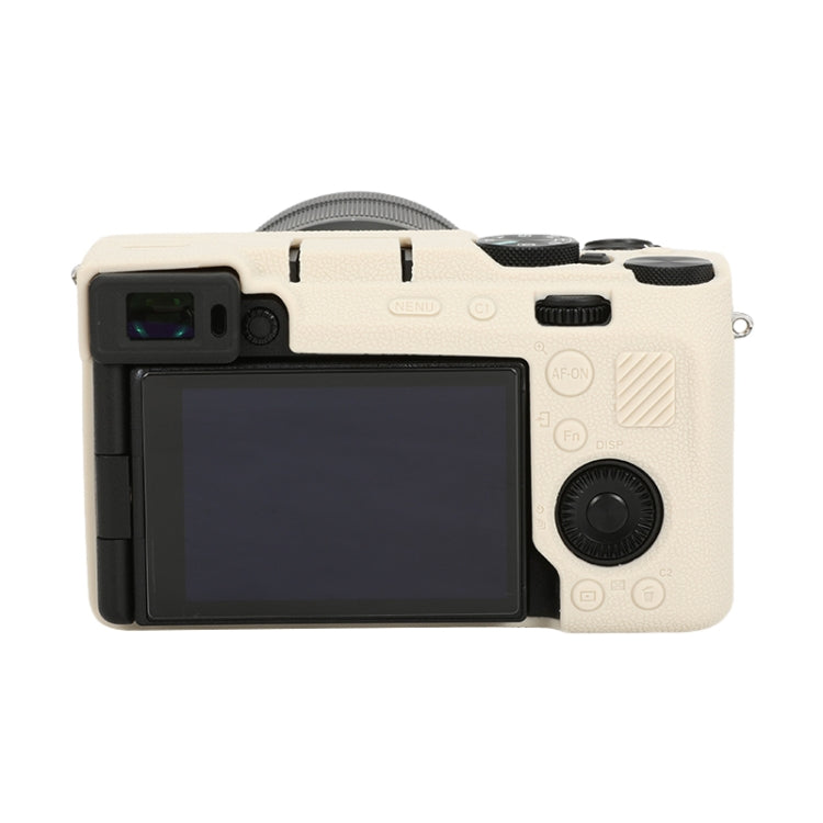 For Sony ILCE-7CM2 / A7C II / A7CR Litchi Texture Soft Silicone Protective Case