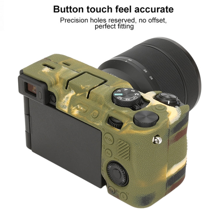 For Sony ILCE-7CM2 / A7C II / A7CR Litchi Texture Soft Silicone Protective Case