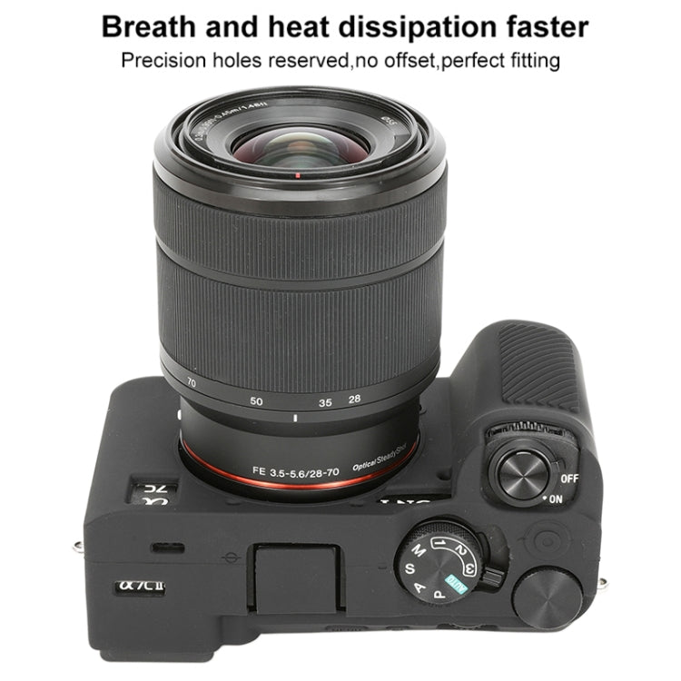For Sony ILCE-7CM2 / A7C II / A7CR Glossy Soft Silicone Protective Case