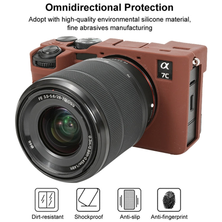 For Sony ILCE-7CM2 / A7C II / A7CR Glossy Soft Silicone Protective Case