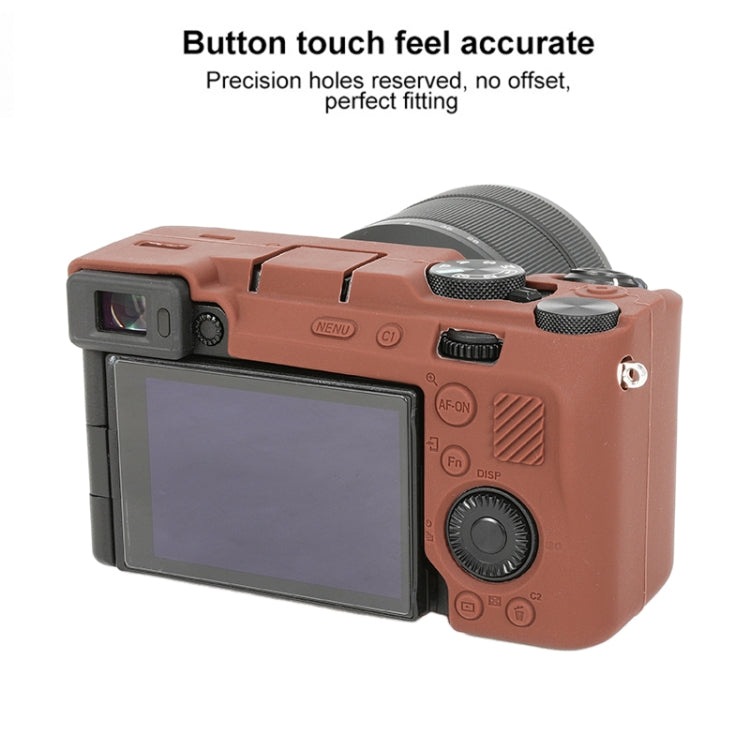 For Sony ILCE-7CM2 / A7C II / A7CR Glossy Soft Silicone Protective Case