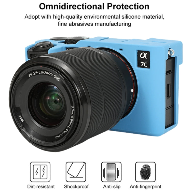 For Sony ILCE-7CM2 / A7C II / A7CR Glossy Soft Silicone Protective Case