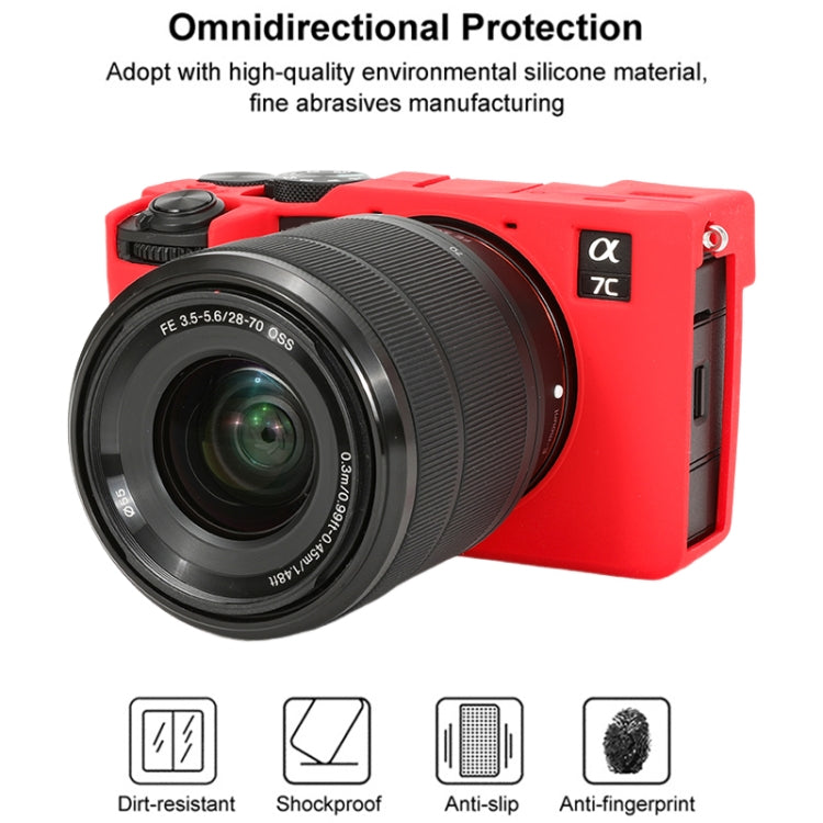 For Sony ILCE-7CM2 / A7C II / A7CR Glossy Soft Silicone Protective Case