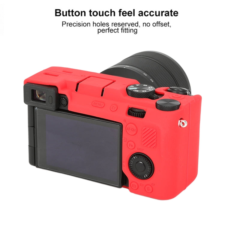 For Sony ILCE-7CM2 / A7C II / A7CR Glossy Soft Silicone Protective Case