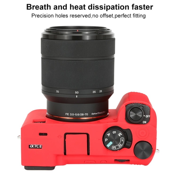 For Sony ILCE-7CM2 / A7C II / A7CR Glossy Soft Silicone Protective Case
