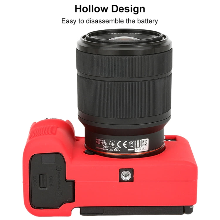 For Sony ILCE-7CM2 / A7C II / A7CR Glossy Soft Silicone Protective Case