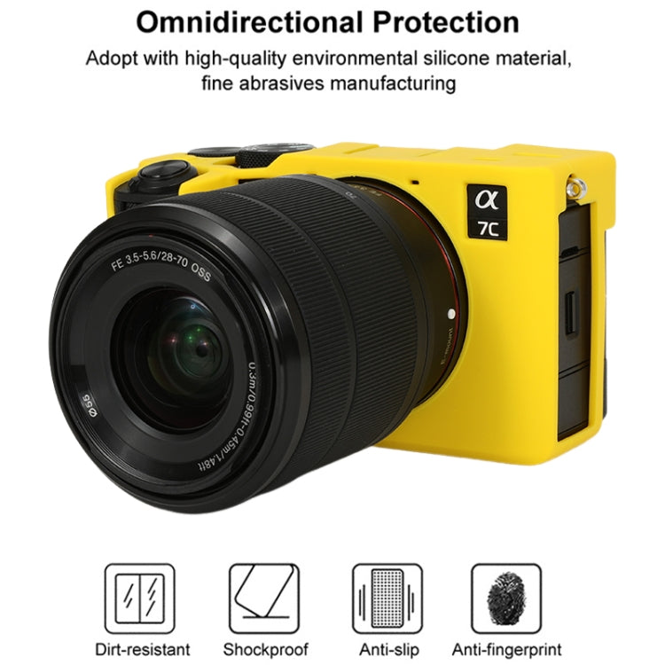 For Sony ILCE-7CM2 / A7C II / A7CR Glossy Soft Silicone Protective Case