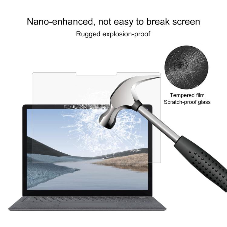 For Microsoft Surface Laptop 13 inch 9H 0.3mm Explosion-proof Tempered Glass Film