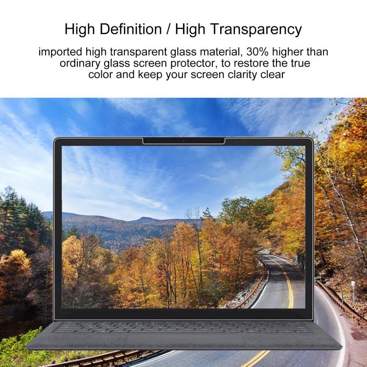 For Microsoft Surface Laptop 13 inch 9H 0.3mm Explosion-proof Tempered Glass Film