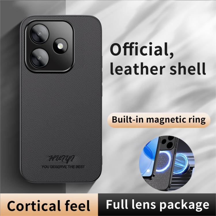 For Redmi 13 4G / Xiaomi Poco M6 4G HUIYI Leather Magnetic Phone Case