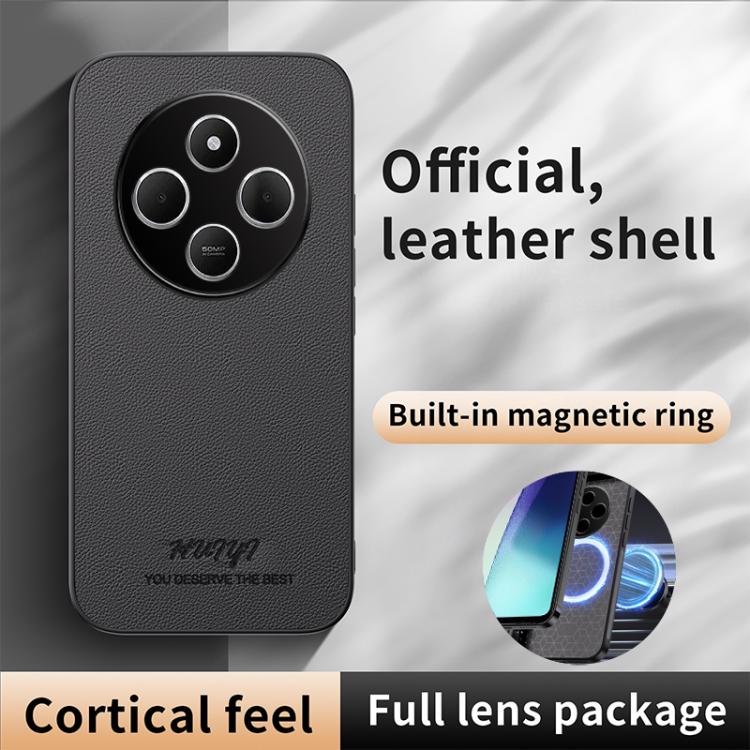 For Redmi 14C 4G HUIYI Leather Magnetic Phone Case