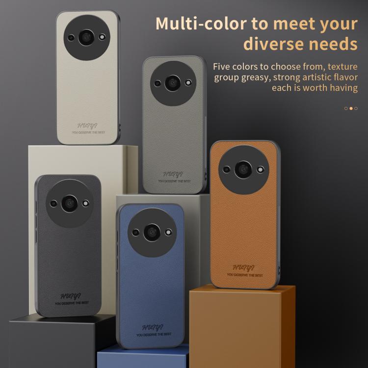 For Redmi A3 HUIYI Leather Magnetic Phone Case