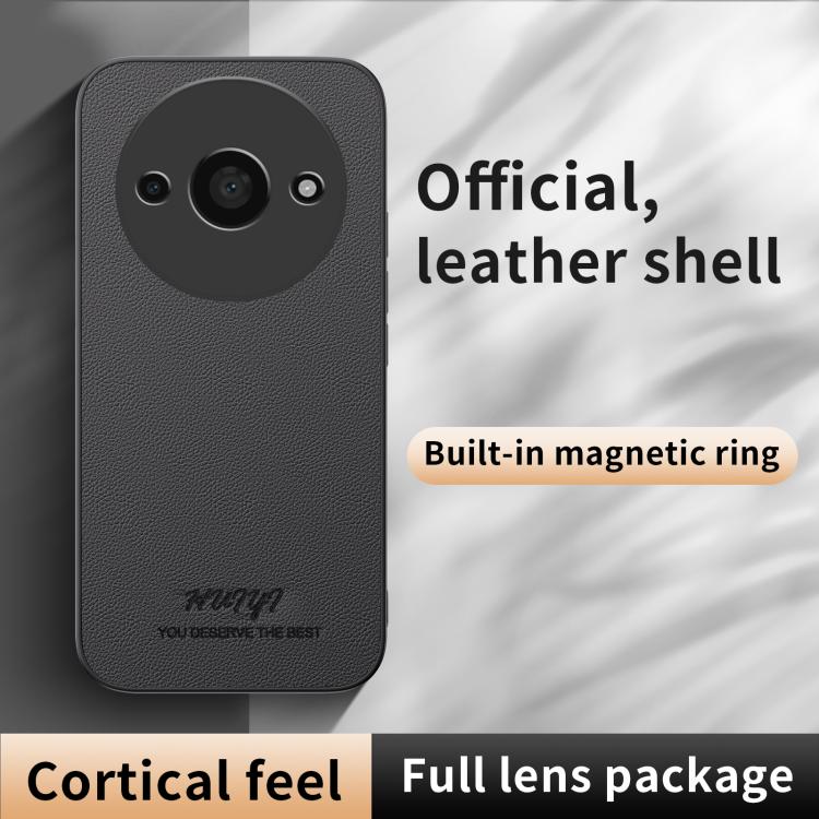 For Redmi A3 HUIYI Leather Magnetic Phone Case