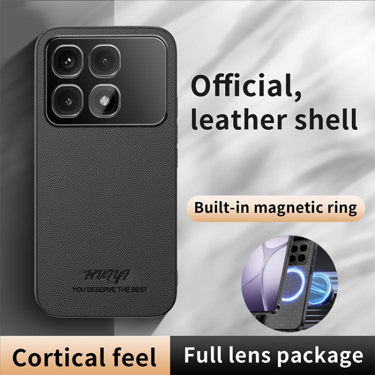 For Redmi K70 Ultra HUIYI Leather Magnetic Phone Case