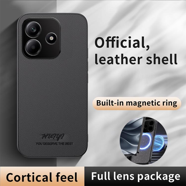 For Redmi Note 14 5G HUIYI Leather Magnetic Phone Case