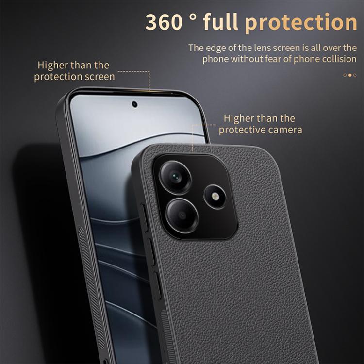 For Redmi Note 14 5G HUIYI Leather Magnetic Phone Case