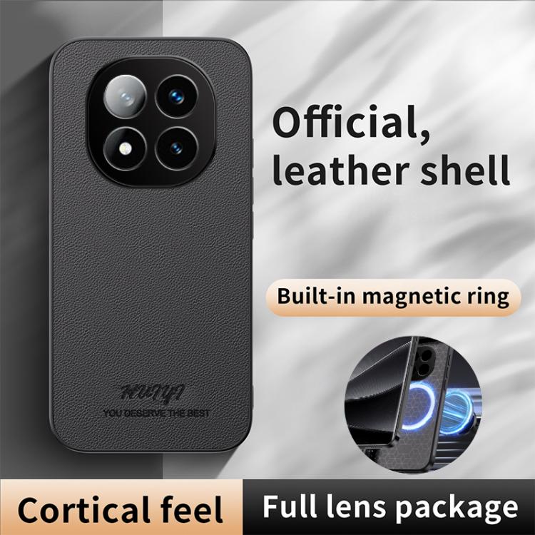 For Redmi Note 14 Pro 5G HUIYI Leather Magnetic Phone Case