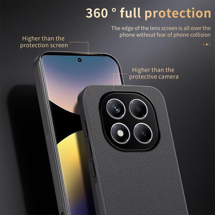 For Redmi Note 14 Pro 4G HUIYI Leather Magnetic Phone Case
