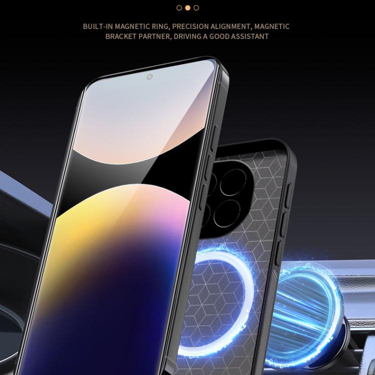 For Redmi Note 14 Pro 4G HUIYI Leather Magnetic Phone Case