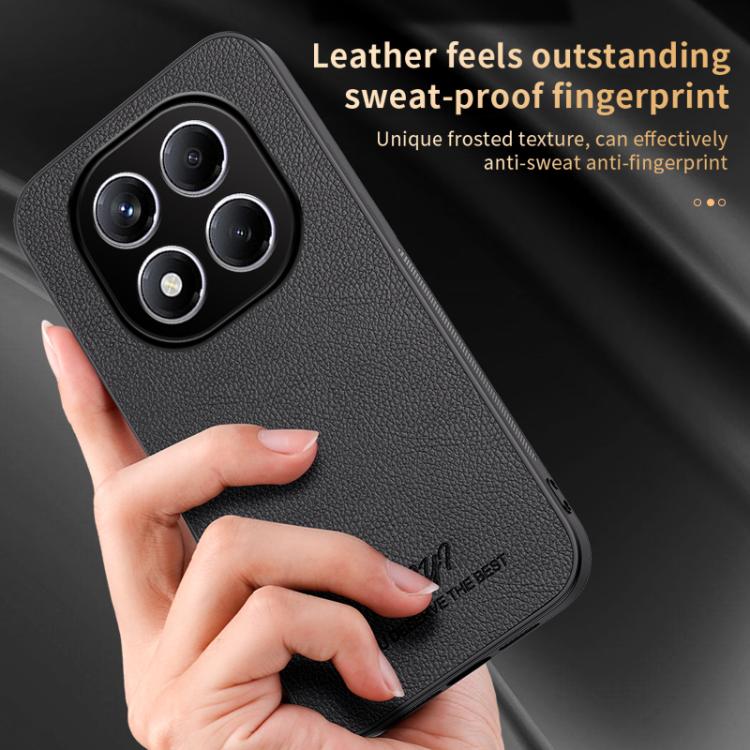 For Redmi Note 14 Pro 4G HUIYI Leather Magnetic Phone Case