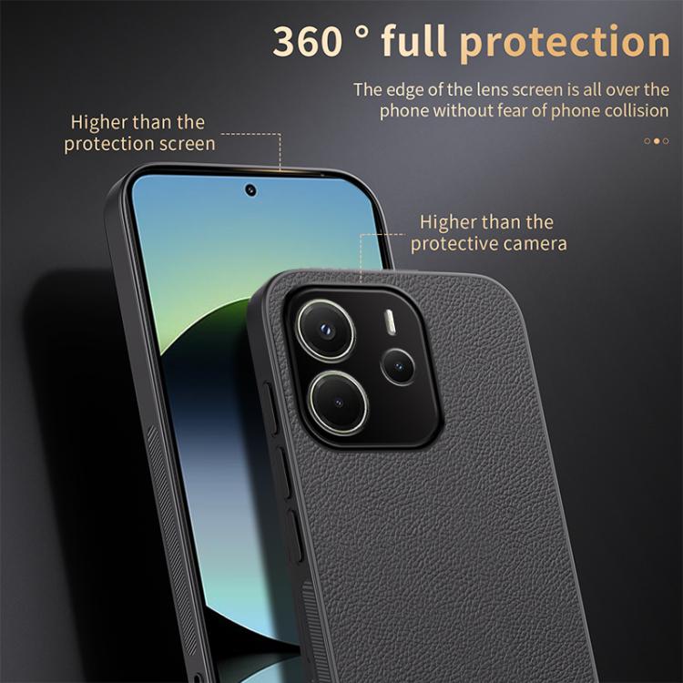 For Redmi Note 14 4G 163.25mm HUIYI Leather Magnetic Phone Case