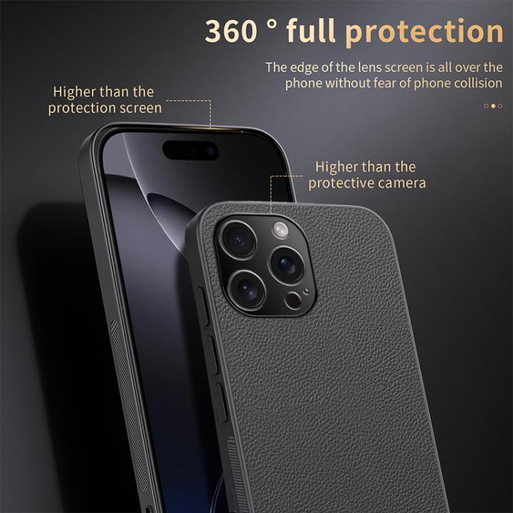 For iPhone 16 Pro Max HUIYI Leather Magnetic Phone Case