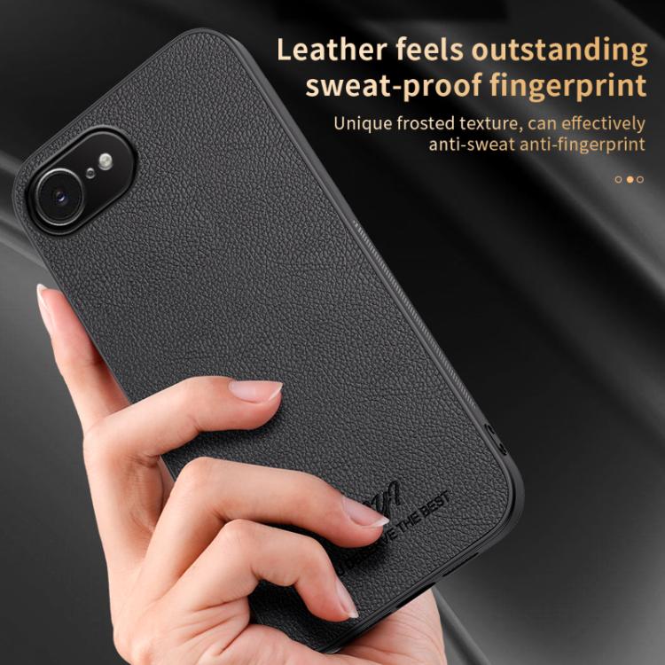 For iPhone 17e / 16e HUIYI Leather Magnetic Phone Case