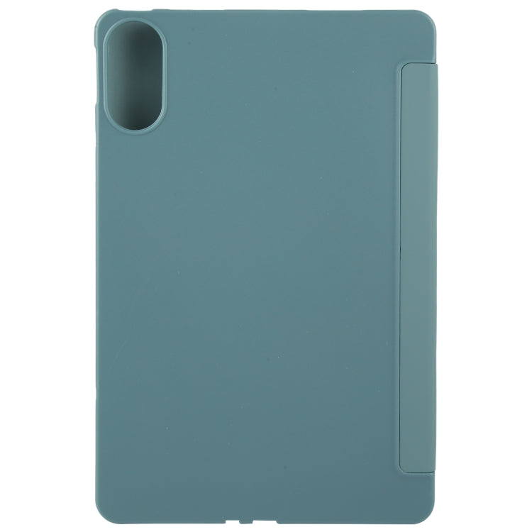 For Huawei MatePad SE 11 2024 Tri-fold Silicone Leather Tablet Case
