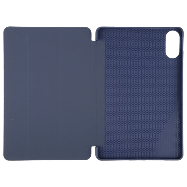 For Huawei MatePad SE 11 2024 Tri-fold Silicone Leather Tablet Case