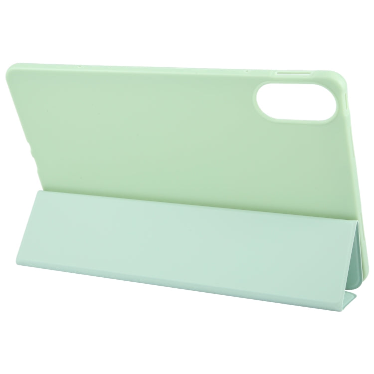 For Huawei MatePad SE 11 2024 Tri-fold Silicone Leather Tablet Case