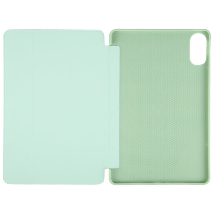 For Huawei MatePad SE 11 2024 Tri-fold Silicone Leather Tablet Case