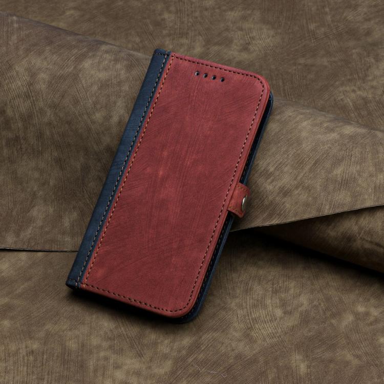 For ZTE Libero 5G II Side Buckle Double Fold Hand Strap Leather Phone Case