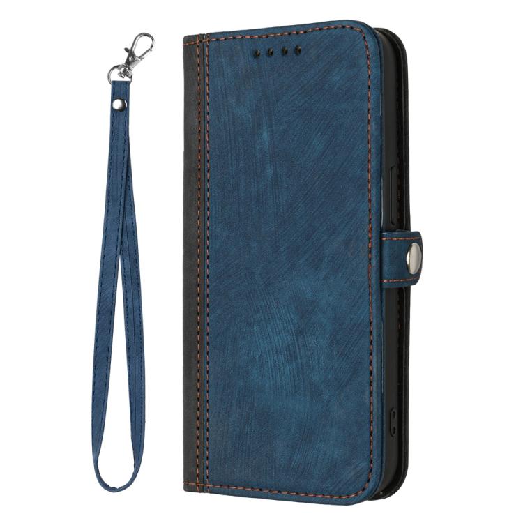 For vivo S19 Pro Side Buckle Double Fold Hand Strap Leather Phone Case