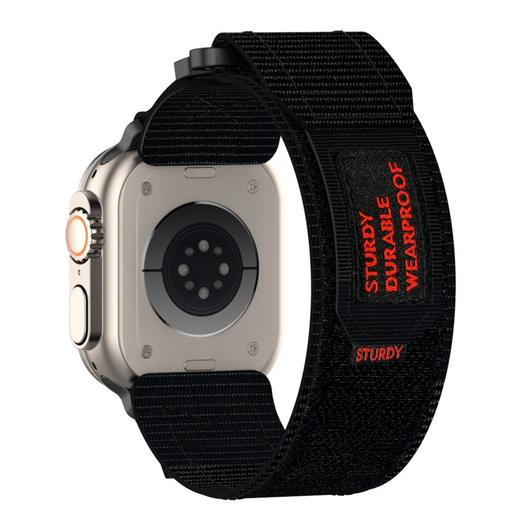 For Apple Watch Series 10 46mm Nylon Hook And Loop Fastener Watch Band
