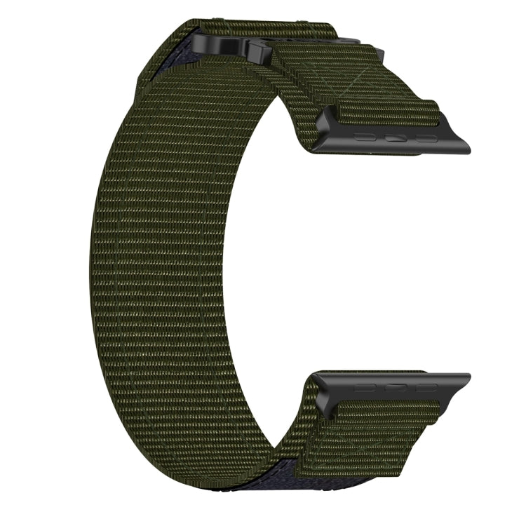 For Apple Watch Series 10 46mm Nylon Hook And Loop Fastener Watch Band
