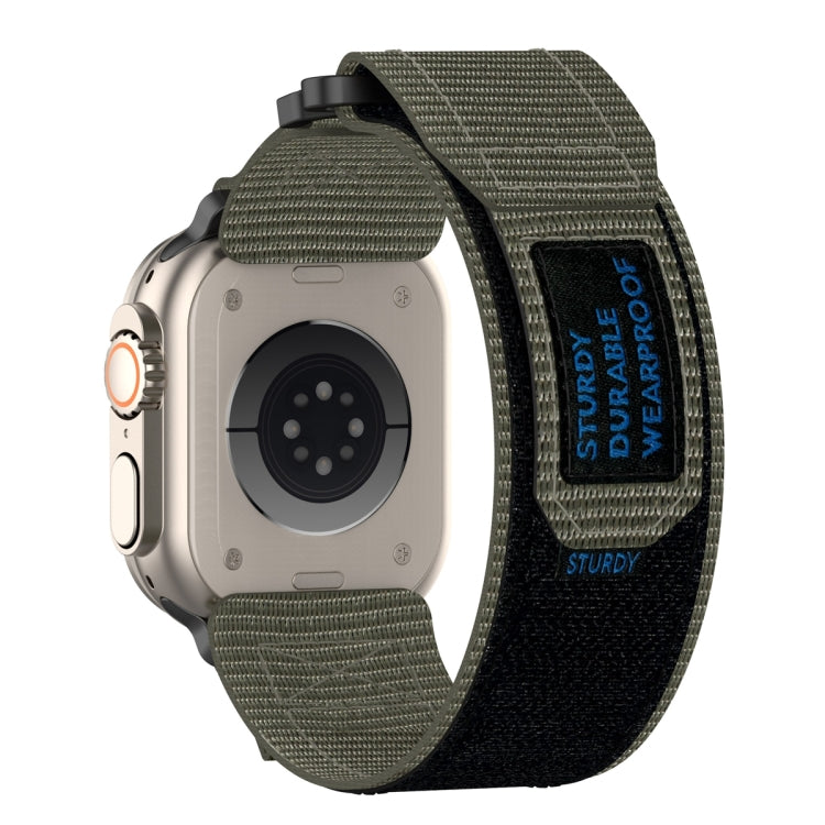 For Apple Watch Series 10 42mm Nylon Hook And Loop Fastener Watch Band
