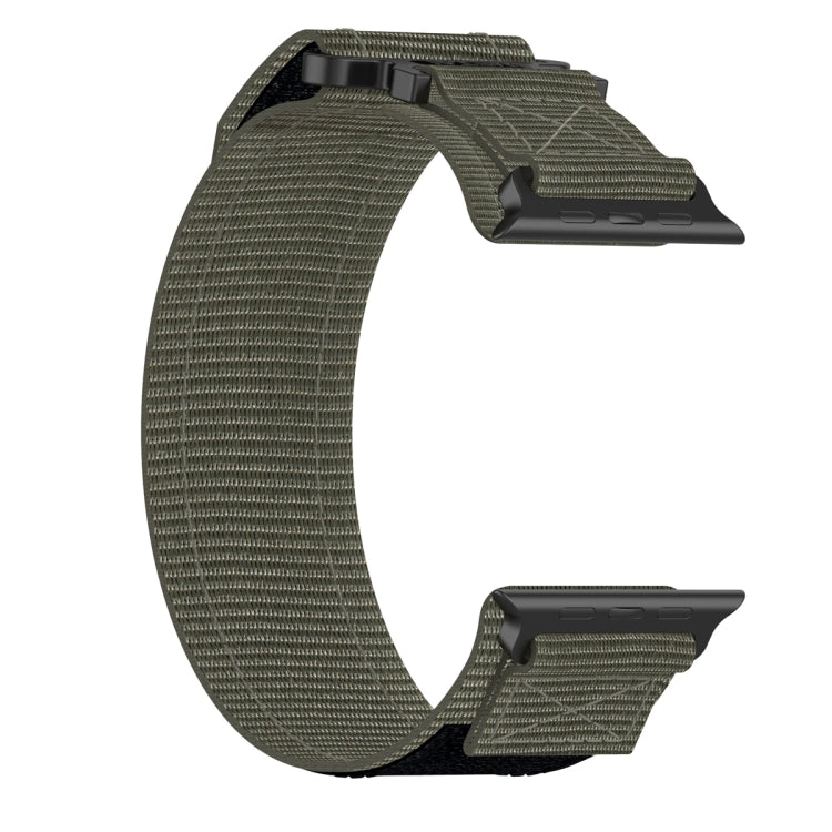 For Apple Watch Series 10 42mm Nylon Hook And Loop Fastener Watch Band