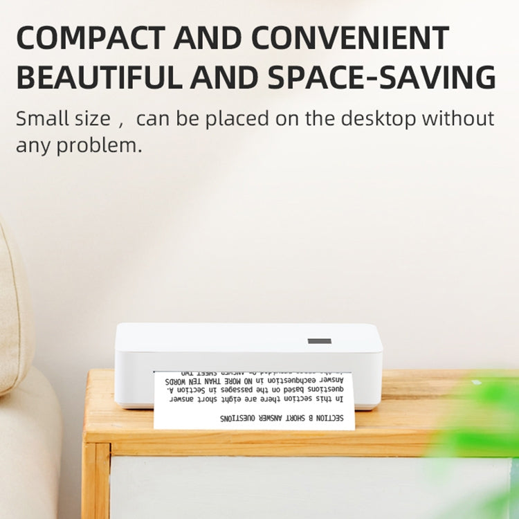 A4LE Portable Bluetooth HD Thermal Printer for Home Office Study