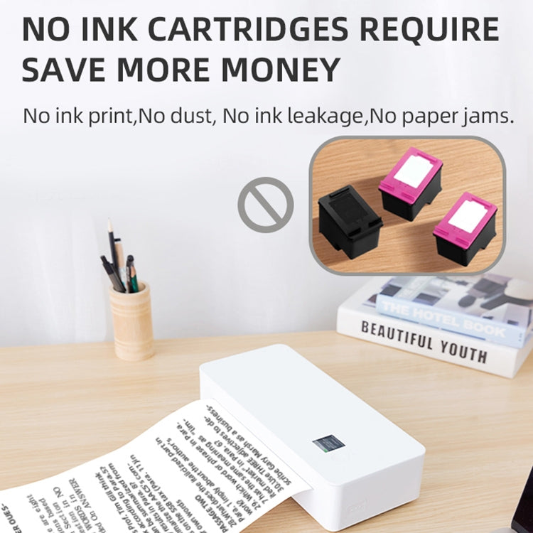 A4LE Portable Bluetooth HD Thermal Printer for Home Office Study