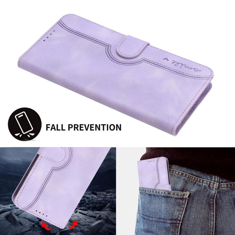 For ZTE Blade A75 4G Heart Pattern Skin Feel Leather Phone Case