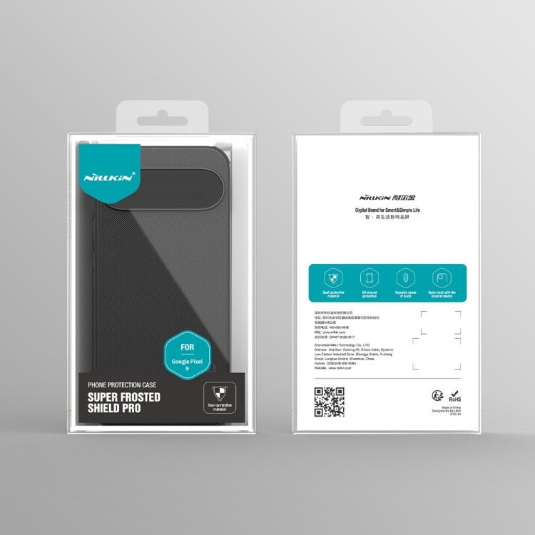 For Google Pixel 9 NILLKIN Frosted Shield Pro PC + TPU Phone Case