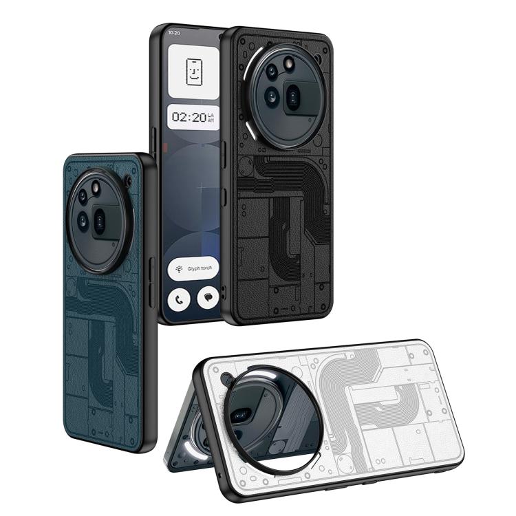 For Nothing Phone 3a Pro GKK Skin Feel Leather Phone Case