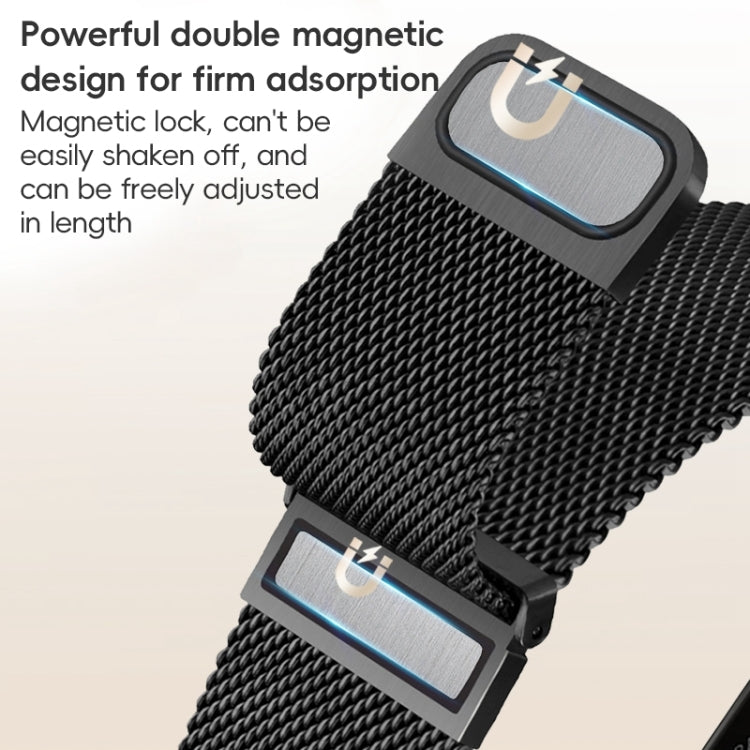 For Apple Watch Series 10 42mm ZGA Milanese Magnetic Metal Watch Band