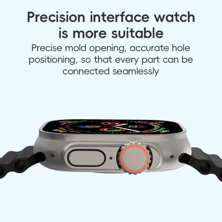 For Apple Watch Series 10 42mm ZGA Ocean Silicone Watch Band