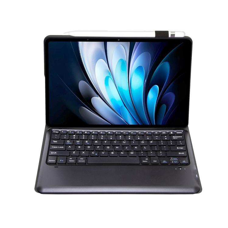 For vivo Pad5 Pro 13 inch Bluetooth Keyboard TPU Leather Tablet Case with Holder