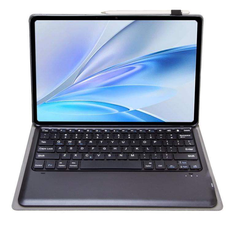 For vivo Pad SE 12.3 Bluetooth Keyboard TPU Leather Tablet Case with Holder